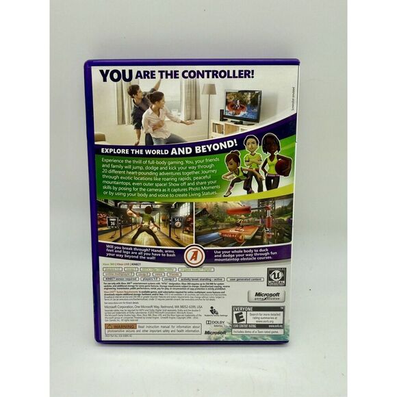 Kinect Adventures! Xbox‎ 360 - Complete Game Case And Manual Tested - Picture 2 of 3